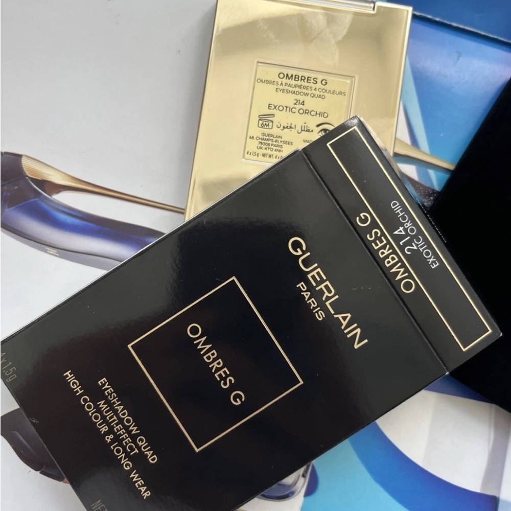 Guerlain Ombres G Eyeshadow Quad 214 Exotic Orchid 0.05oz / 1.5g NIB - Picture 5 of 11